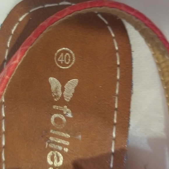 Follies orange red sandals size 40 - Picture 5 of 6